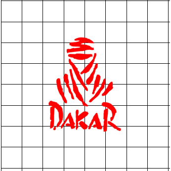 Sticker trace de pneu - Modèle dakar 