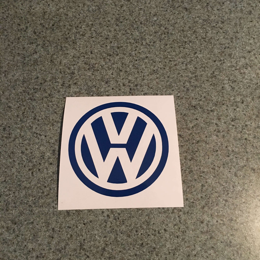 STK5 Sticker Autocollant : logo Volkswagen rond Diamètre environ 10.2 cm