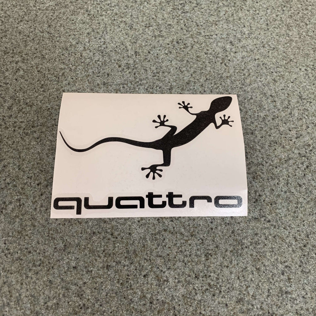Audi Quattro Gecko Sticker