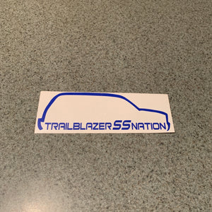 Fast Lane Graphix: Trailblazer SS Nation TBSS Sticker,Brilliant Blue, stickers, decals, vinyl, custom, car, love, automotive, cheap, cool, Graphics, decal, nice