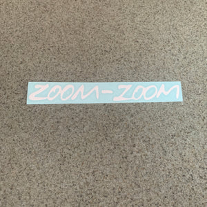 Fast Lane Graphix: Zoom Zoom Mazda V2 Sticker,Matte White, stickers, decals, vinyl, custom, car, love, automotive, cheap, cool, Graphics, decal, nice