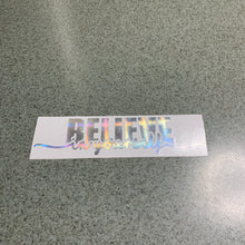 Fast Lane Graphix: Believe In Yourself V2 Sticker,Holographic Plaid Silver Chrome, stickers, decals, vinyl, custom, car, love, automotive, cheap, cool, Graphics, decal, nice