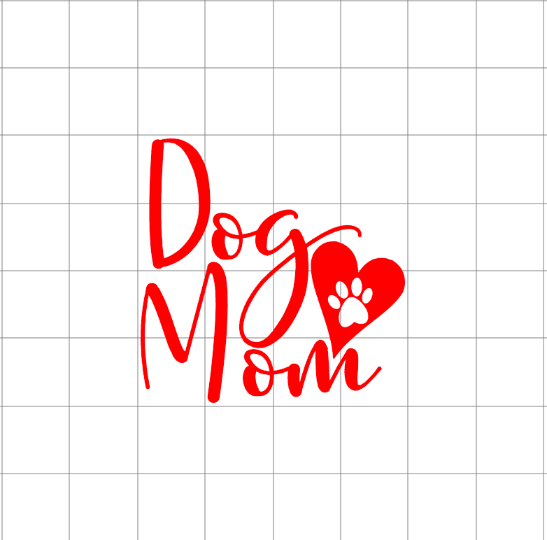 Fast Lane Graphix: Dog Mom V2 Sticker,White, stickers, decals, vinyl, custom, car, love, automotive, cheap, cool, Graphics, decal, nice