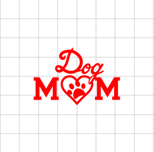 Fast Lane Graphix: Dog Mom V3 Sticker,White, stickers, decals, vinyl, custom, car, love, automotive, cheap, cool, Graphics, decal, nice