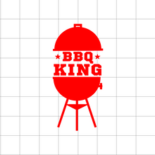 Fast Lane Graphix: BBQ King Sticker,White, stickers, decals, vinyl, custom, car, love, automotive, cheap, cool, Graphics, decal, nice