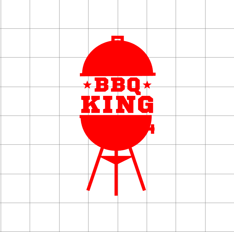 Fast Lane Graphix: BBQ King Sticker,White, stickers, decals, vinyl, custom, car, love, automotive, cheap, cool, Graphics, decal, nice