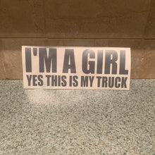 Fast Lane Graphix: I'm A Girl, Yes This Is My Truck Sticker,Silver, stickers, decals, vinyl, custom, car, love, automotive, cheap, cool, Graphics, decal, nice