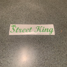 Fast Lane Graphix: Street King Sticker,Lime Green, stickers, decals, vinyl, custom, car, love, automotive, cheap, cool, Graphics, decal, nice