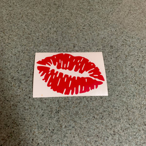 Fast Lane Graphix: Kiss Lips Sticker,Matte Red, stickers, decals, vinyl, custom, car, love, automotive, cheap, cool, Graphics, decal, nice