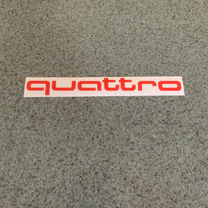 AUDI QUATTRO car decals vinyl stickers (2 pieces) CHOOSE STICKER  SIZE/COLOR!