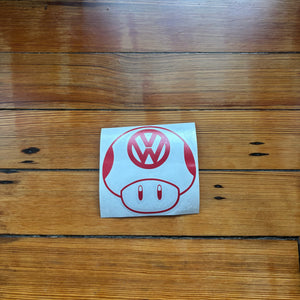 Fast Lane Graphix: VW Mushroom Sticker,Red, stickers, decals, vinyl, custom, car, love, automotive, cheap, cool, Graphics, decal, nice