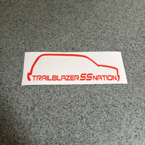 Fast Lane Graphix: Trailblazer SS Nation TBSS Sticker,Orange, stickers, decals, vinyl, custom, car, love, automotive, cheap, cool, Graphics, decal, nice