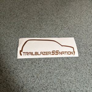 Fast Lane Graphix: Trailblazer SS Nation TBSS Sticker,Copper Metallic, stickers, decals, vinyl, custom, car, love, automotive, cheap, cool, Graphics, decal, nice