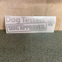 Fast Lane Graphix: Dog Tested Dog Approved Sticker,Etched Silver, stickers, decals, vinyl, custom, car, love, automotive, cheap, cool, Graphics, decal, nice