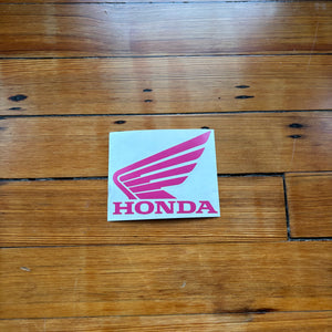 Fast Lane Graphix: Honda Wing Logo Sticker,Pink, stickers, decals, vinyl, custom, car, love, automotive, cheap, cool, Graphics, decal, nice