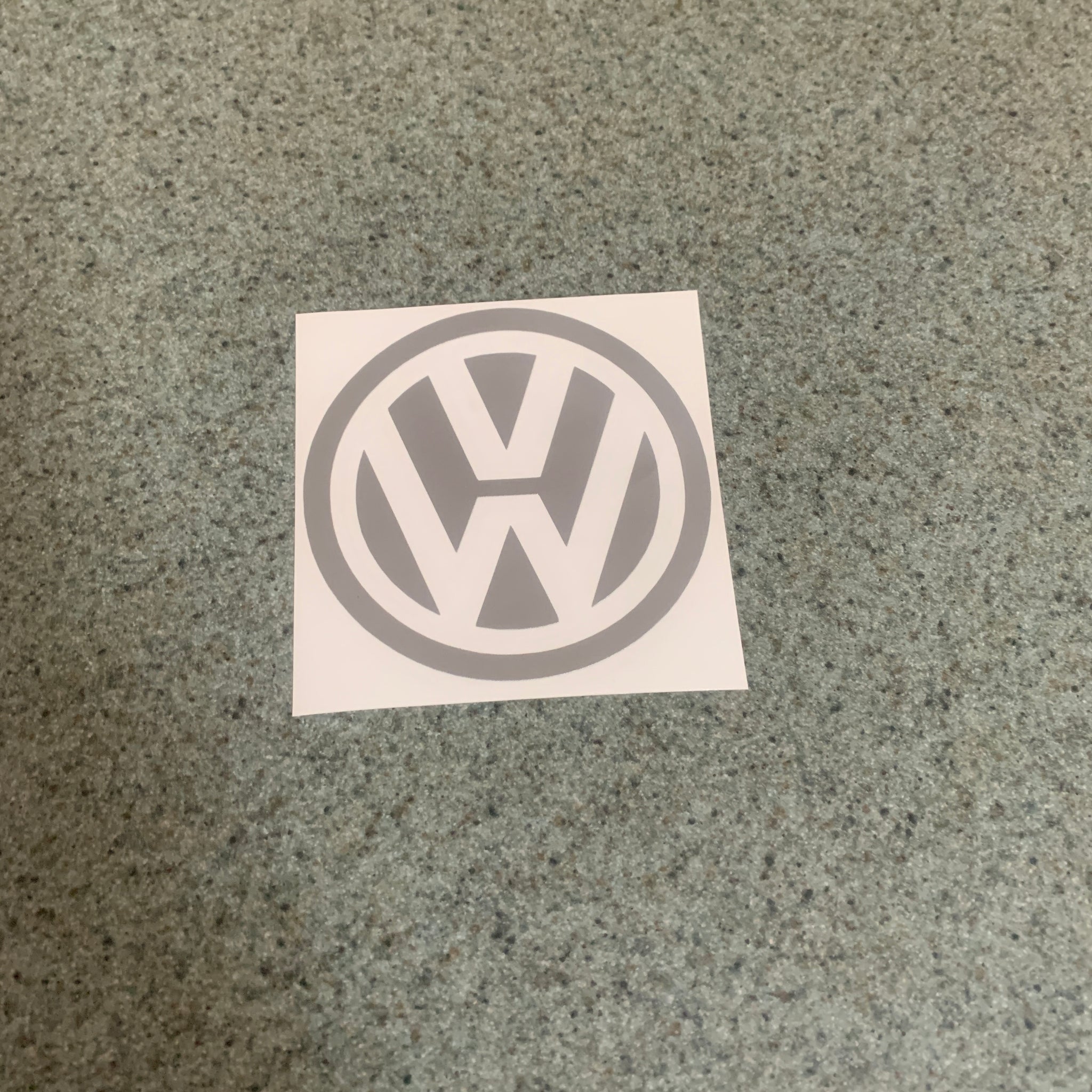 Logo stickers Autocollant VW Clé noir Volkswagen 14 mm