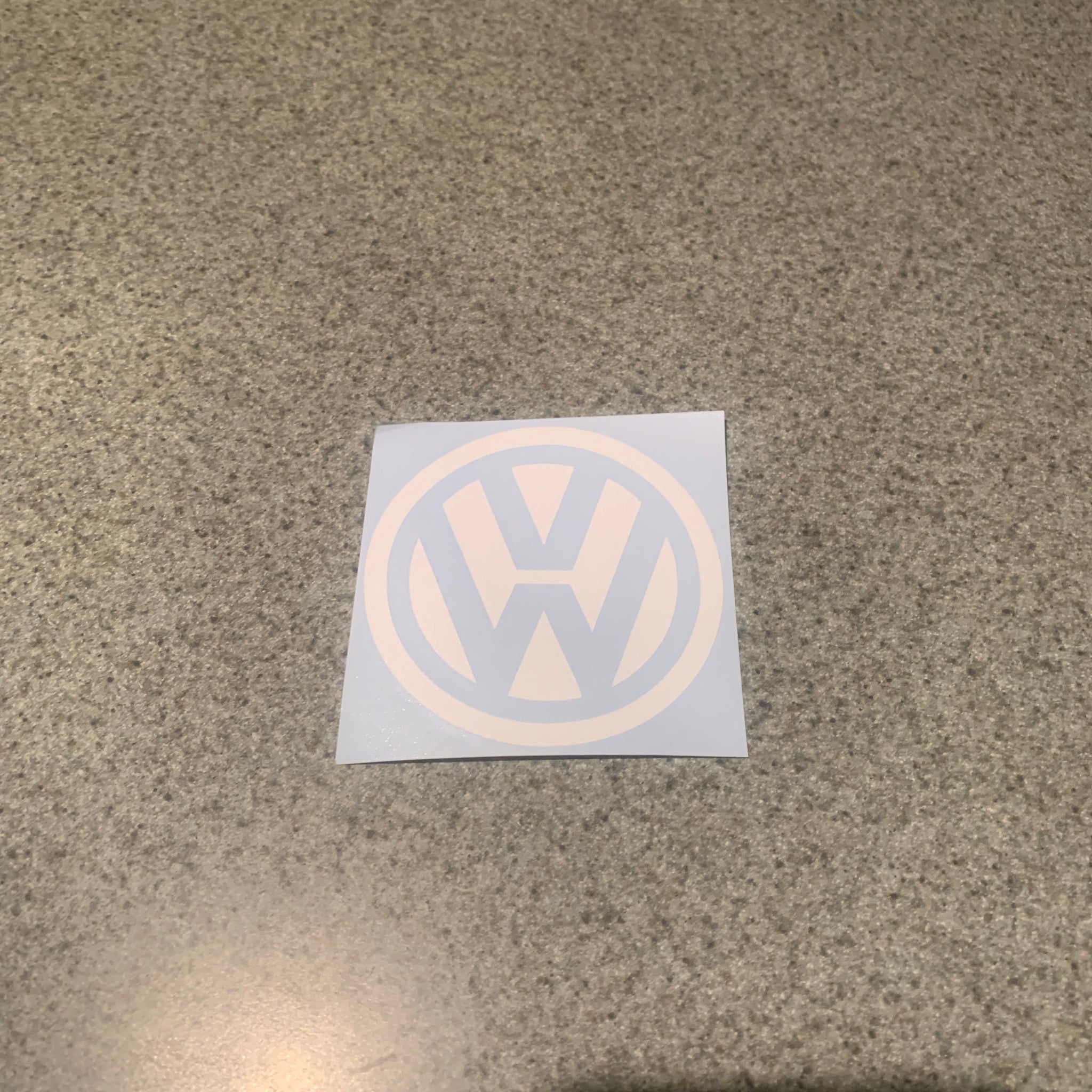 Volkswagen Logo Love Decal Sticker