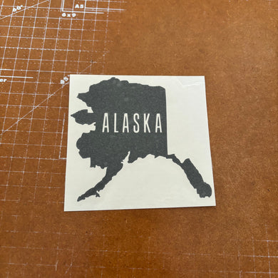 Alaska State With Name Sticker