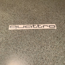 Fast Lane Graphix: Audi Quattro Sticker,Silver, stickers, decals, vinyl, custom, car, love, automotive, cheap, cool, Graphics, decal, nice