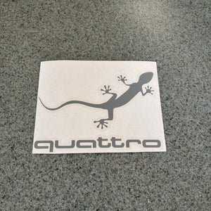 Audi Quattro Gecko Sticker