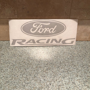 Fast Lane Graphix: Ford Racing Sticker,Etched Silver, stickers, decals, vinyl, custom, car, love, automotive, cheap, cool, Graphics, decal, nice