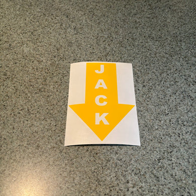 Fast Lane Graphix: Jack Sticker,Yellow, stickers, decals, vinyl, custom, car, love, automotive, cheap, cool, Graphics, decal, nice