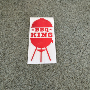 Fast Lane Graphix: BBQ King Sticker,Red Chrome, stickers, decals, vinyl, custom, car, love, automotive, cheap, cool, Graphics, decal, nice