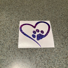 Pawprint Heart Sticker