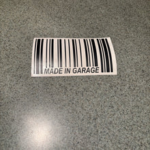 Made In Garage Barcode Sticker