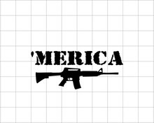 'Merica Gun Sticker