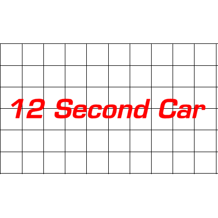 Fast Lane Graphix: 12 Second Car Sticker,White, stickers, decals, vinyl, custom, car, love, automotive, cheap, cool, Graphics, decal, nice
