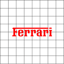 Fast Lane Graphix: Ferrari Sticker,White, stickers, decals, vinyl, custom, car, love, automotive, cheap, cool, Graphics, decal, nice