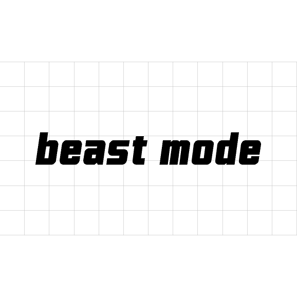 Fast Lane Graphix: Beast Mode Sticker,White, stickers, decals, vinyl, custom, car, love, automotive, cheap, cool, Graphics, decal, nice