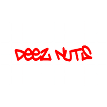 Fast Lane Graphix: Deez Nuts V2 Sticker,White, stickers, decals, vinyl, custom, car, love, automotive, cheap, cool, Graphics, decal, nice