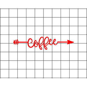 Fast Lane Graphix: Coffee Arrow Sticker,White, stickers, decals, vinyl, custom, car, love, automotive, cheap, cool, Graphics, decal, nice