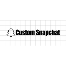 Fast Lane Graphix: Custom Snapchat Name Sticker "your text here",Black, stickers, decals, vinyl, custom, car, love, automotive, cheap, cool, Graphics, decal, nice