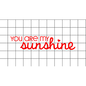 Fast Lane Graphix: You Are My Sunshine Sticker,White, stickers, decals, vinyl, custom, car, love, automotive, cheap, cool, Graphics, decal, nice