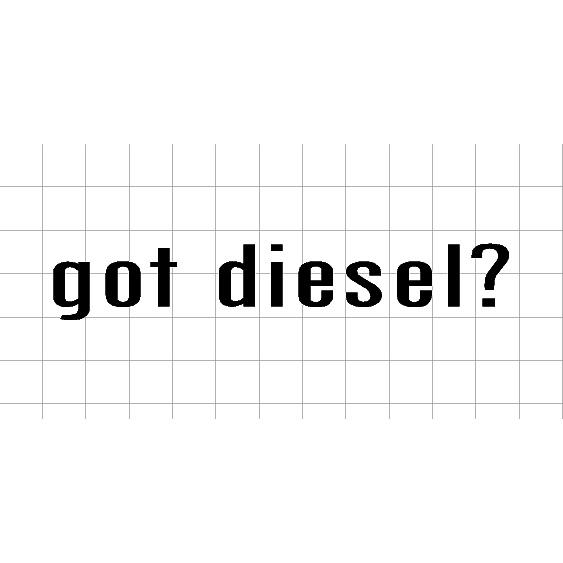 Fast Lane Graphix: Got Diesel? Sticker,White, stickers, decals, vinyl, custom, car, love, automotive, cheap, cool, Graphics, decal, nice