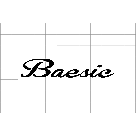 Fast Lane Graphix: Baesic V2 Sticker,White, stickers, decals, vinyl, custom, car, love, automotive, cheap, cool, Graphics, decal, nice