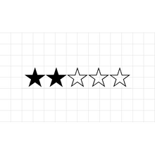 Fast Lane Graphix: 2 Star WANTED Level GTA Style Sticker,Matte White, stickers, decals, vinyl, custom, car, love, automotive, cheap, cool, Graphics, decal, nice