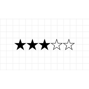 Fast Lane Graphix: 3 Star WANTED Level GTA Style Sticker,Matte Black, stickers, decals, vinyl, custom, car, love, automotive, cheap, cool, Graphics, decal, nice