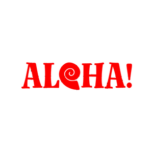 Fast Lane Graphix: Aloha Seashell Sticker,White, stickers, decals, vinyl, custom, car, love, automotive, cheap, cool, Graphics, decal, nice