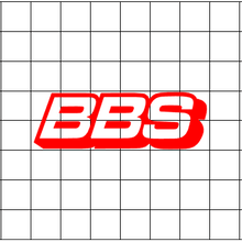 Fast Lane Graphix: BBS Sticker,White, stickers, decals, vinyl, custom, car, love, automotive, cheap, cool, Graphics, decal, nice