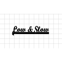 Fast Lane Graphix: Low & Slow Sticker,Matte White, stickers, decals, vinyl, custom, car, love, automotive, cheap, cool, Graphics, decal, nice