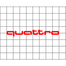 Fast Lane Graphix: Audi Quattro Sticker,White, stickers, decals, vinyl, custom, car, love, automotive, cheap, cool, Graphics, decal, nice