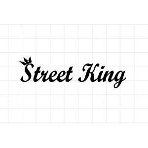 Fast Lane Graphix: Street King Sticker,Black, stickers, decals, vinyl, custom, car, love, automotive, cheap, cool, Graphics, decal, nice