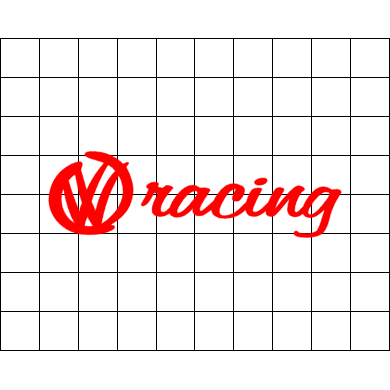 Vw Racing Sticker VW Racing Sticker