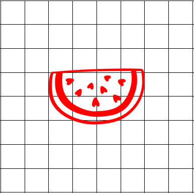 Fast Lane Graphix: Watermelon Slice With Hearts Sticker,White, stickers, decals, vinyl, custom, car, love, automotive, cheap, cool, Graphics, decal, nice