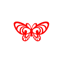Fast Lane Graphix: Butterfly V2 Sticker,White, stickers, decals, vinyl, custom, car, love, automotive, cheap, cool, Graphics, decal, nice