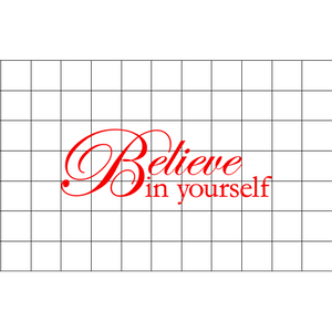 Fast Lane Graphix: Believe In Yourself Sticker,White, stickers, decals, vinyl, custom, car, love, automotive, cheap, cool, Graphics, decal, nice